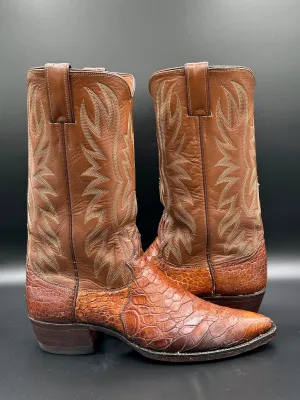 1970's Justin Preban Sea Turtle Cowgirl Boots size 9 B