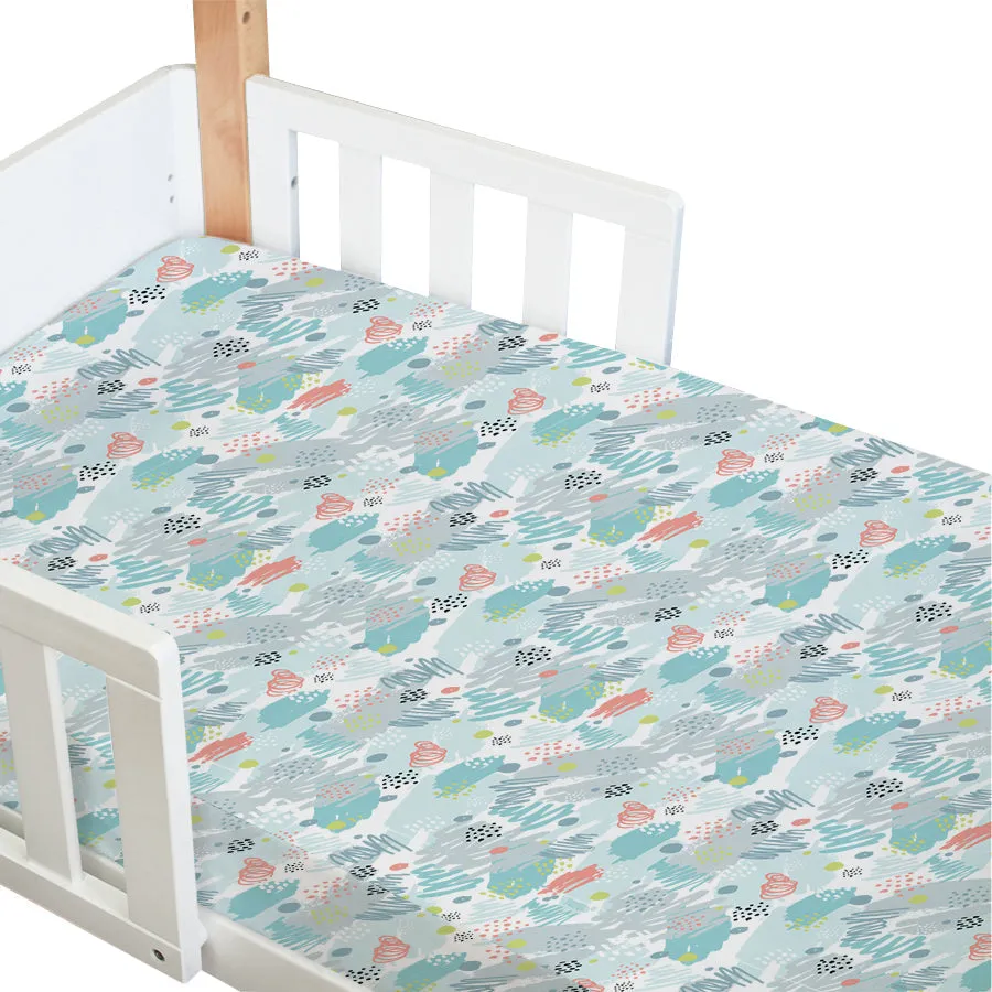 [2-Pack] Babyhood Amani Bebe - Jersey Cotton Standard Fitted Sheet - 5 Design