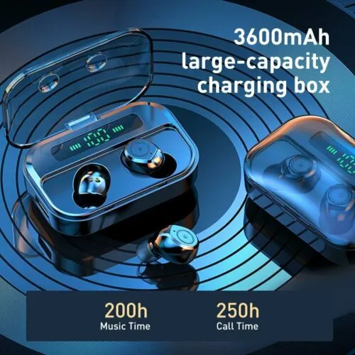 2020 Waterproof Bluetooth Earbuds Headphones Wireless Headset Noise Cancelling