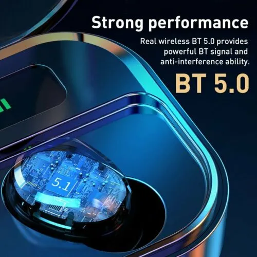 2020 Waterproof Bluetooth Earbuds Headphones Wireless Headset Noise Cancelling