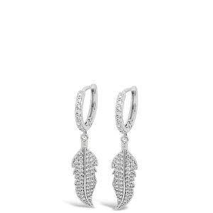 Absolute Floaty Feather Earrings - Silver