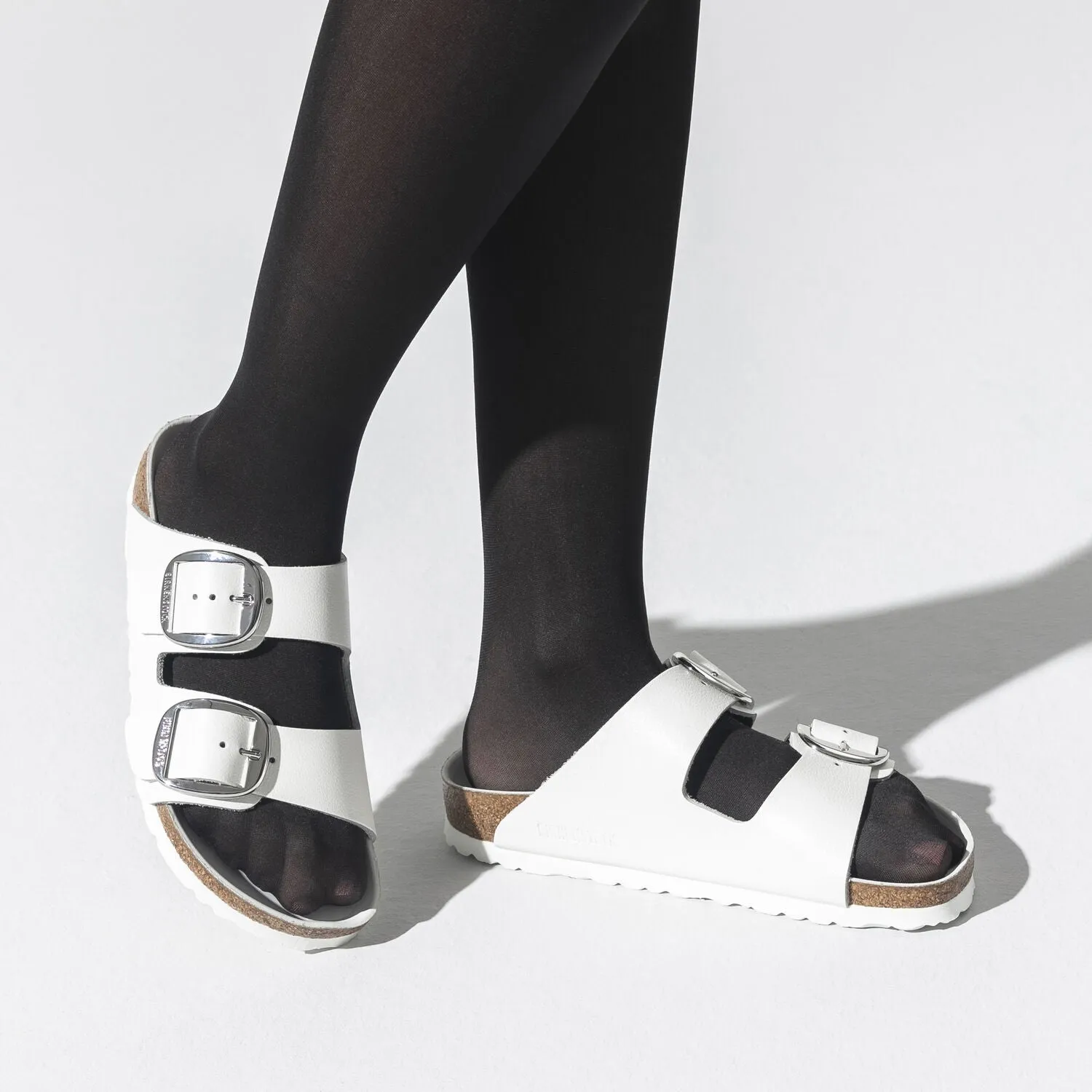Arizona | Big Buckle | Leather | White