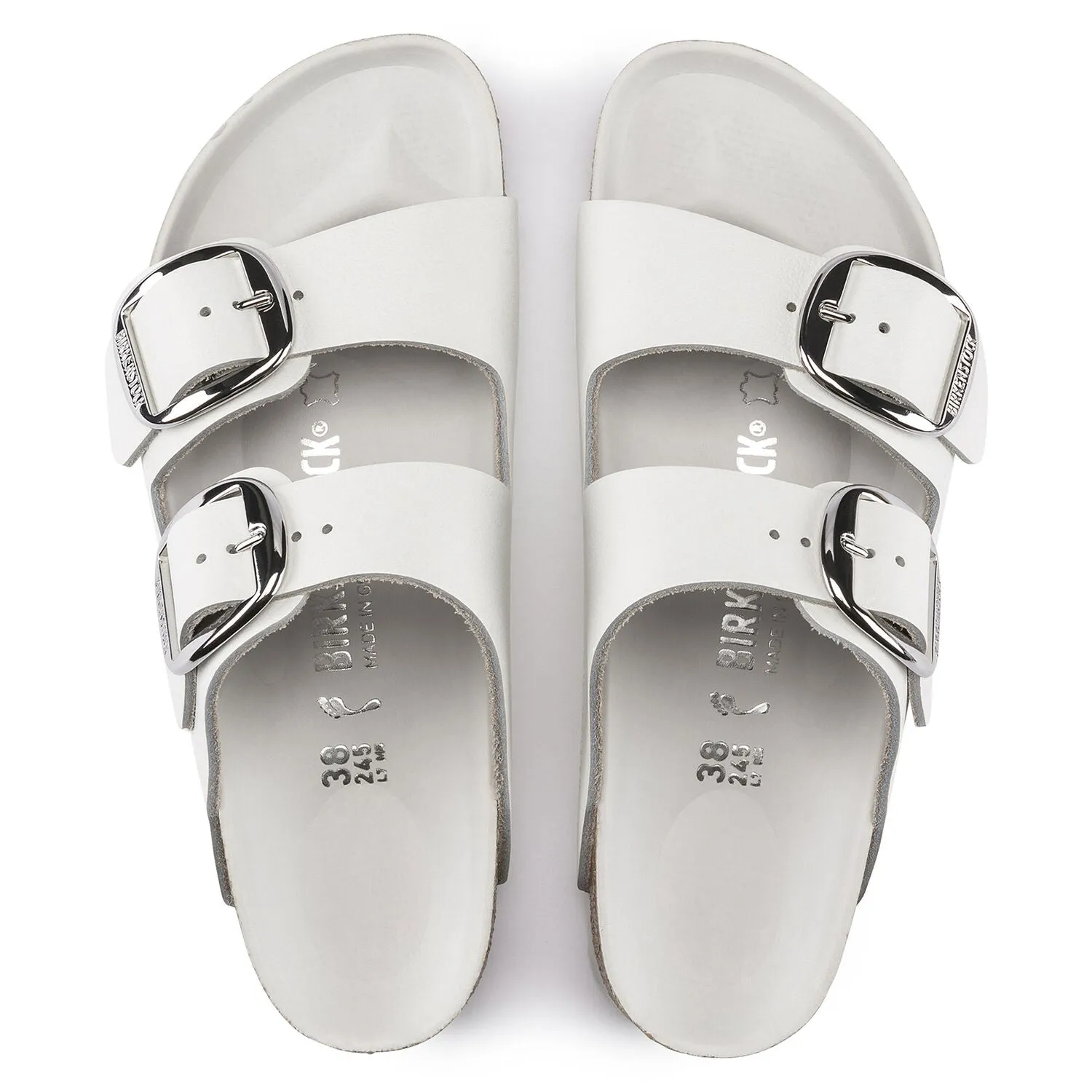 Arizona | Big Buckle | Leather | White