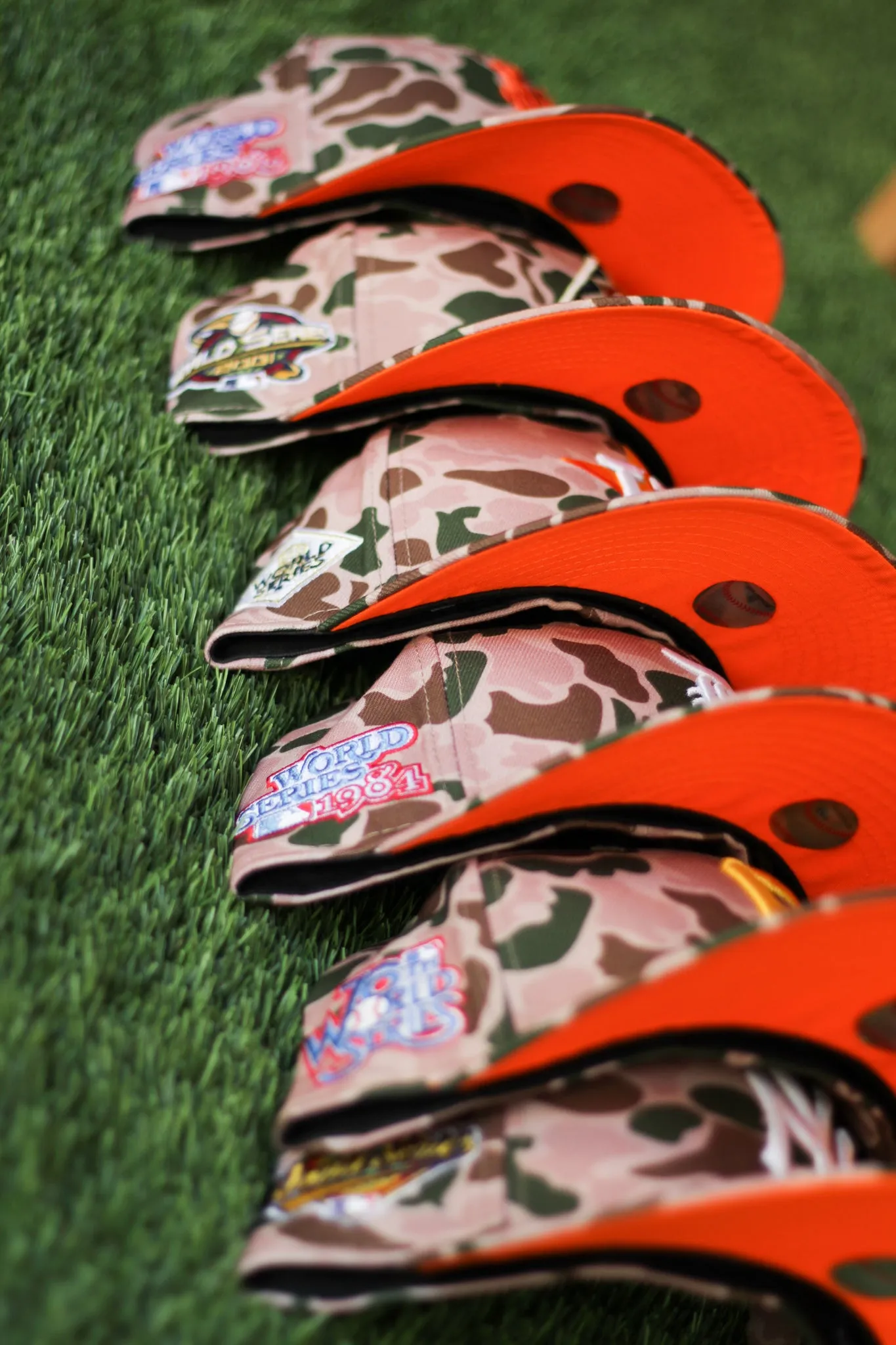 ARIZONA DIAMONDBACKS DUCK CAMO FITTED W/ ORANGE UNDER VISOR