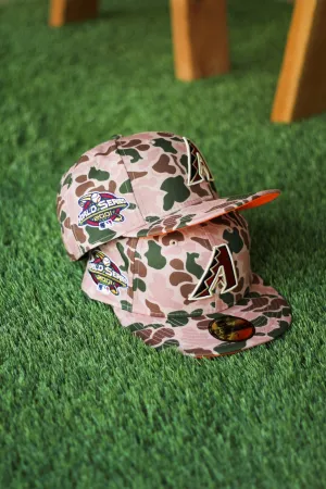 ARIZONA DIAMONDBACKS DUCK CAMO FITTED W/ ORANGE UNDER VISOR