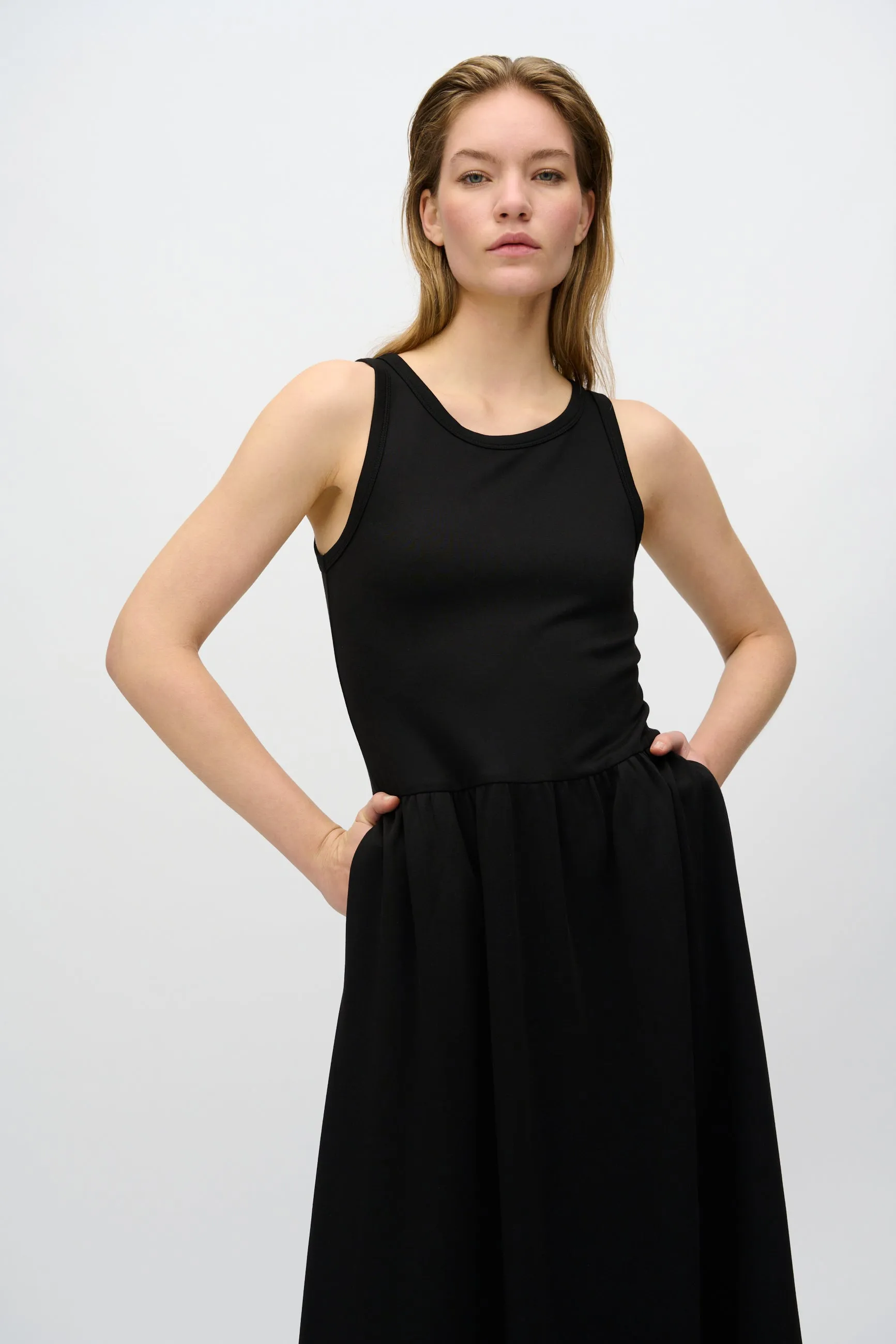 Aya midi dress 4266 - Black