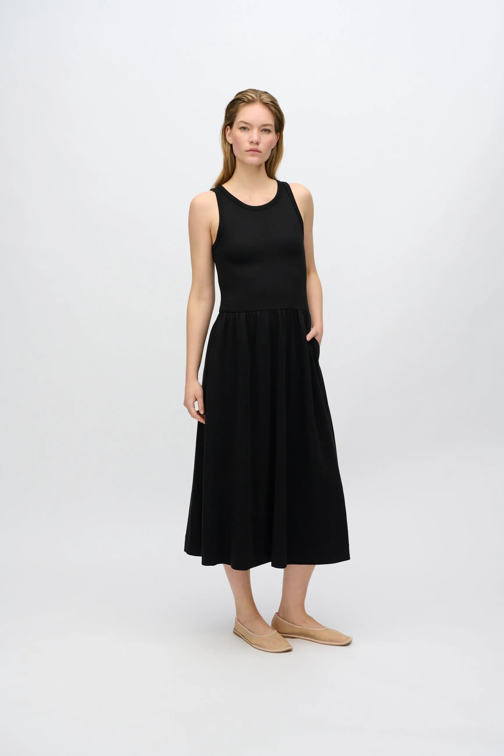 Aya midi dress 4266 - Black
