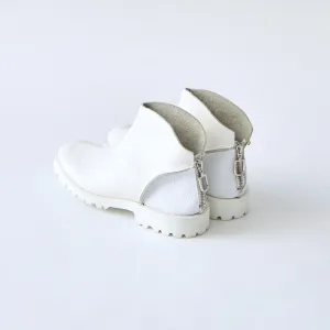 BACK ZIP BOOTS　SMOOTH WHITE / SHRINK WHITE
