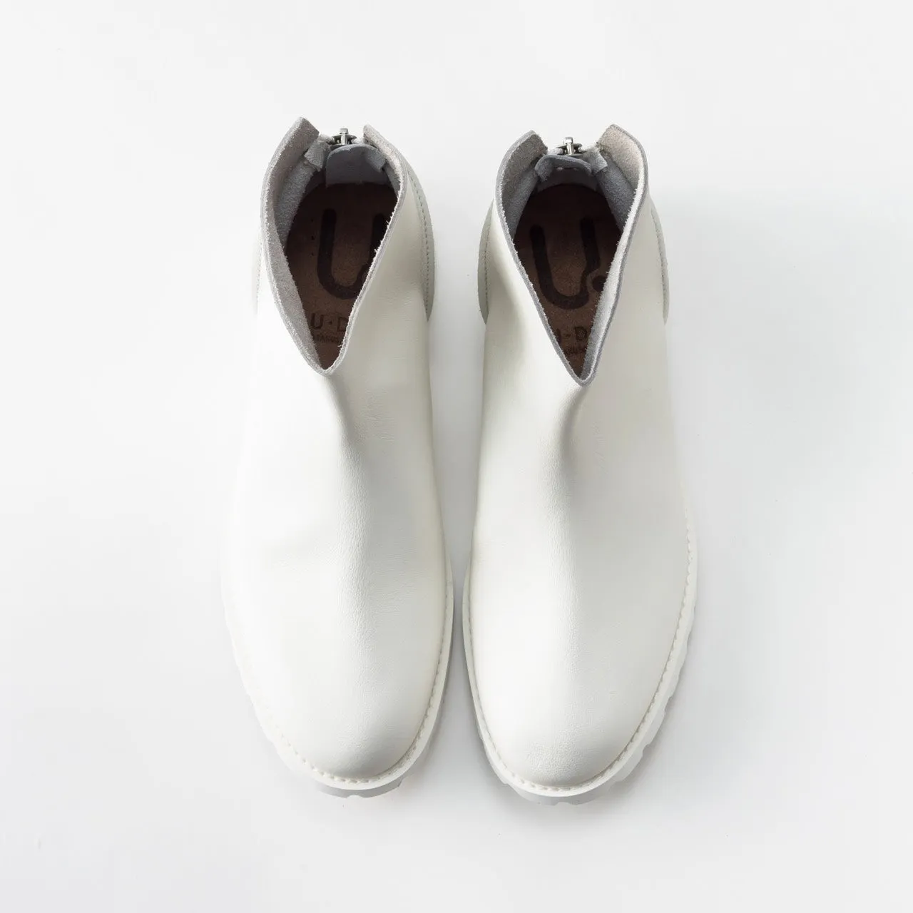 BACK ZIP BOOTS　SMOOTH WHITE / SHRINK WHITE