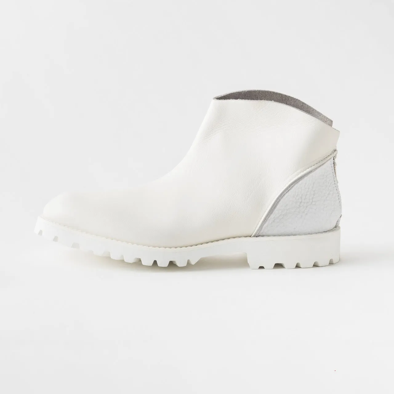 BACK ZIP BOOTS　SMOOTH WHITE / SHRINK WHITE