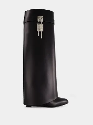 Black Shark Lock High Boots