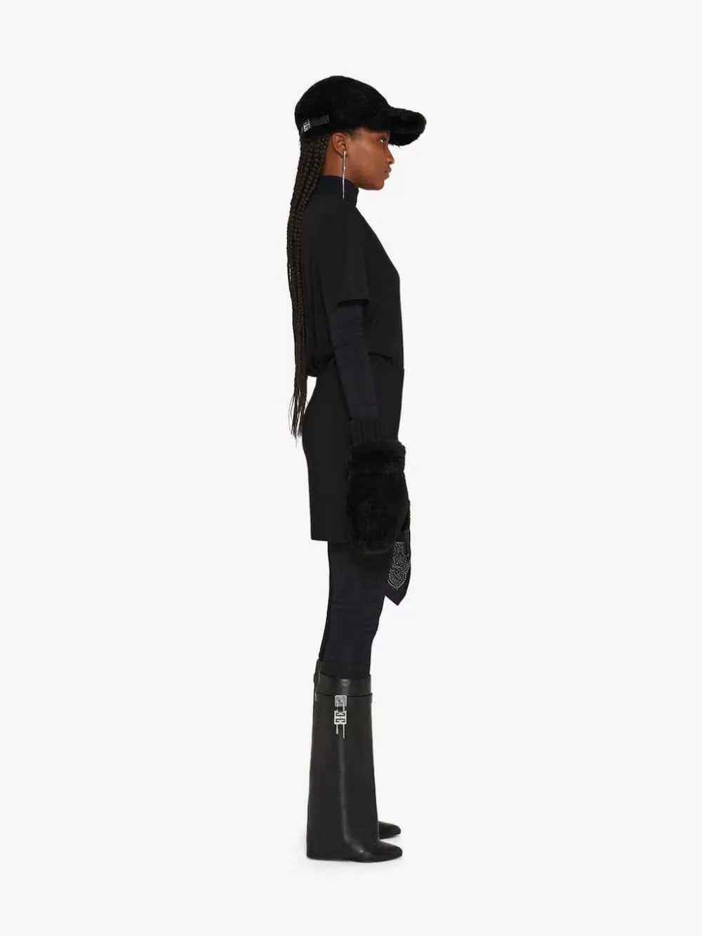 Black Shark Lock High Boots