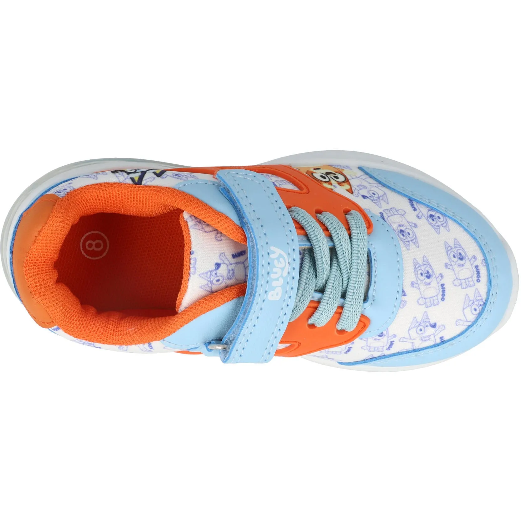 Bluey Kids Bluey & Bingo Light-Up Trainers Blue