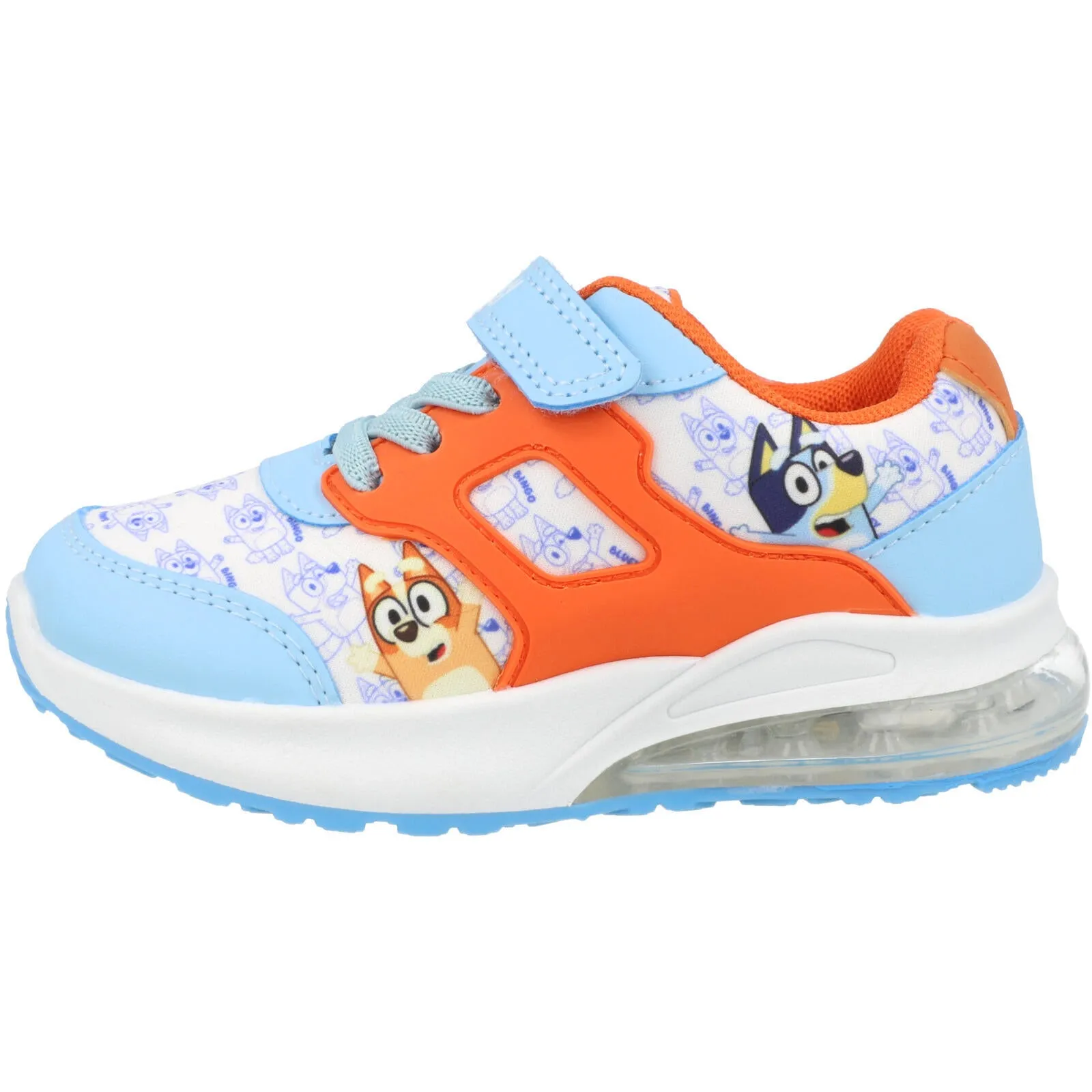 Bluey Kids Bluey & Bingo Light-Up Trainers Blue