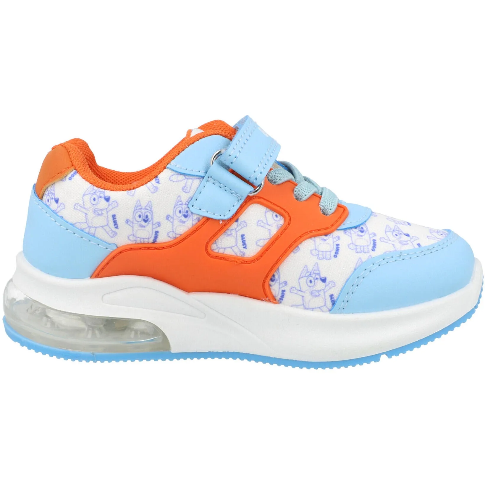 Bluey Kids Bluey & Bingo Light-Up Trainers Blue