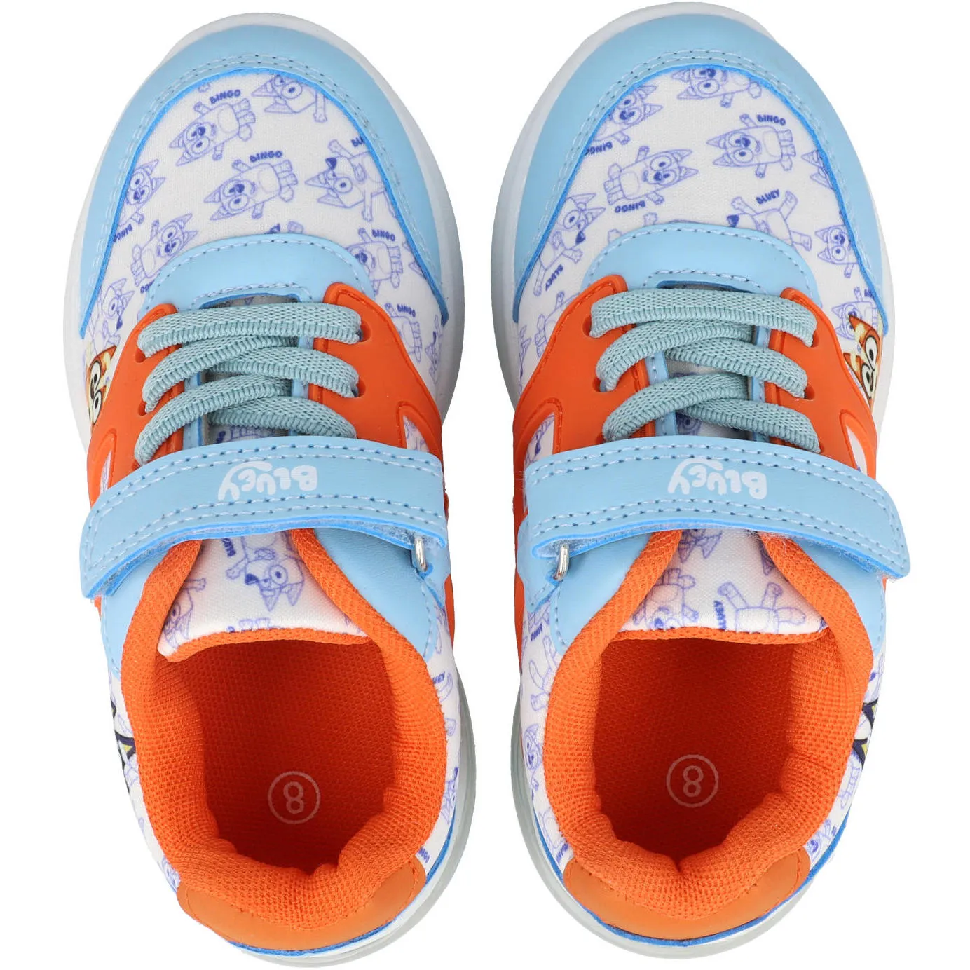 Bluey Kids Bluey & Bingo Light-Up Trainers Blue