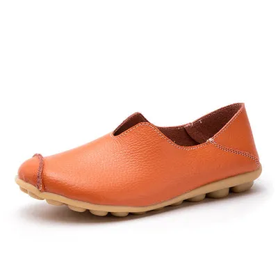 Casual flat heel cow tendon low top shoes