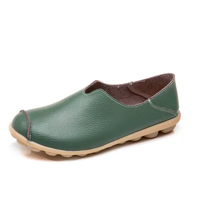 Casual flat heel cow tendon low top shoes