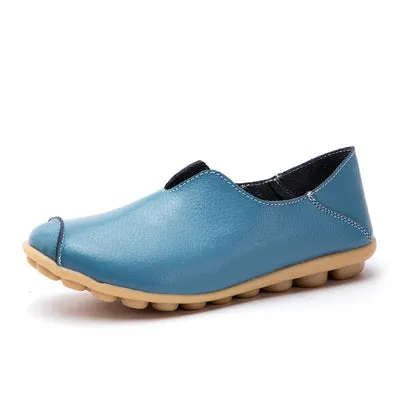 Casual flat heel cow tendon low top shoes
