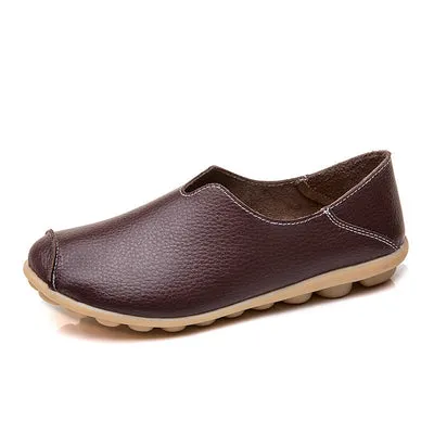 Casual flat heel cow tendon low top shoes