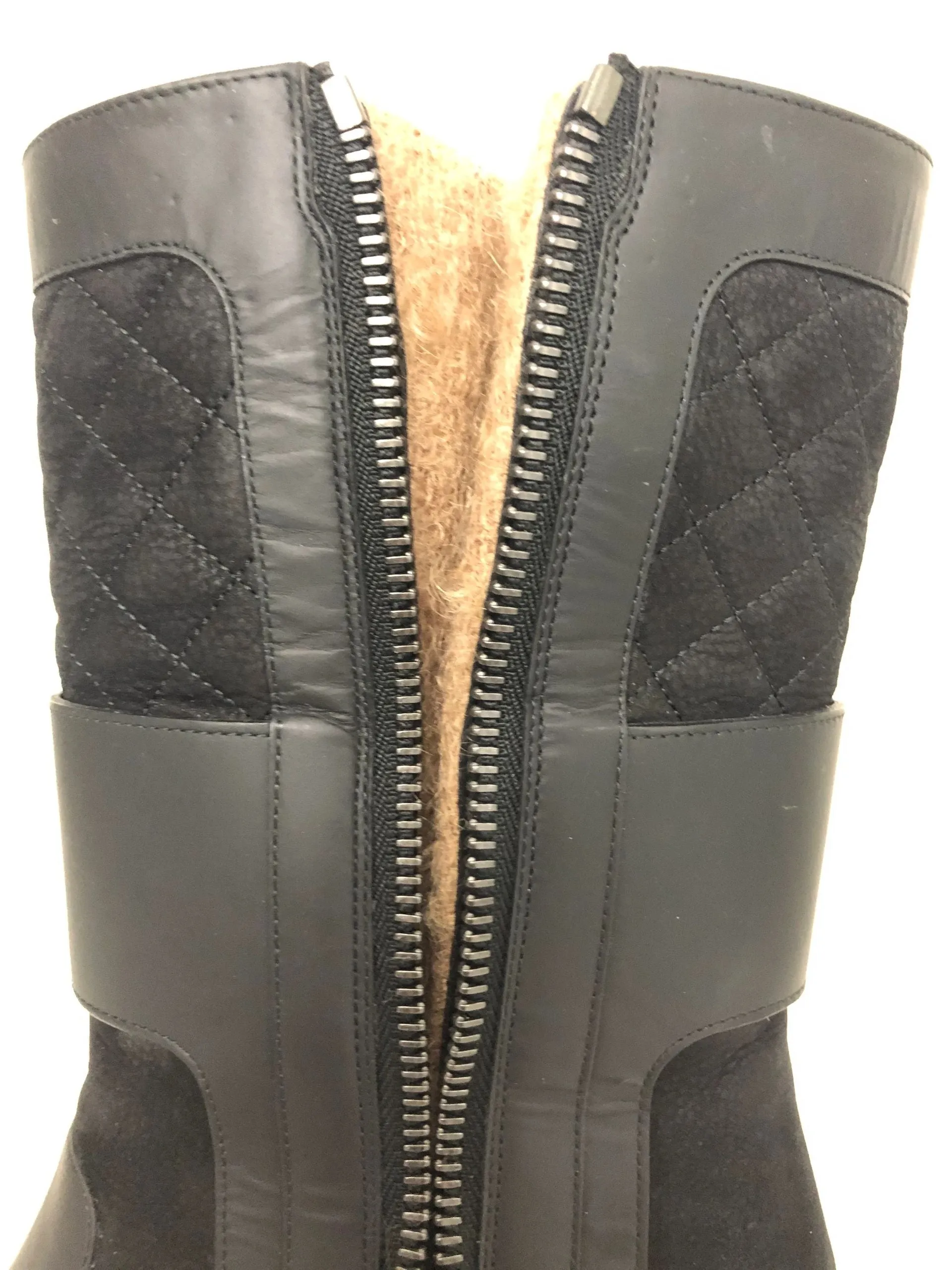 Chanel Quilted Boots Size 41 It (11 Us)