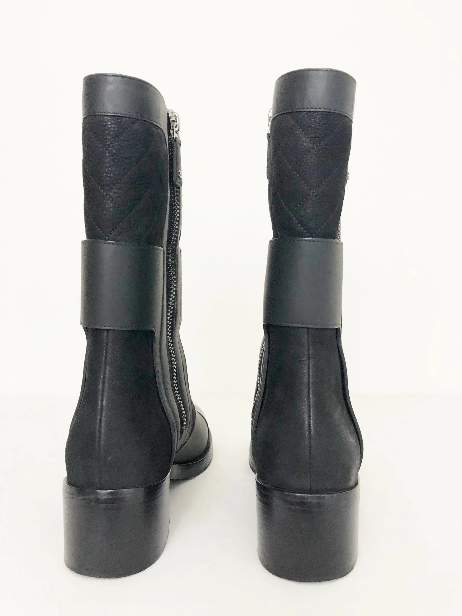 Chanel Quilted Boots Size 41 It (11 Us)