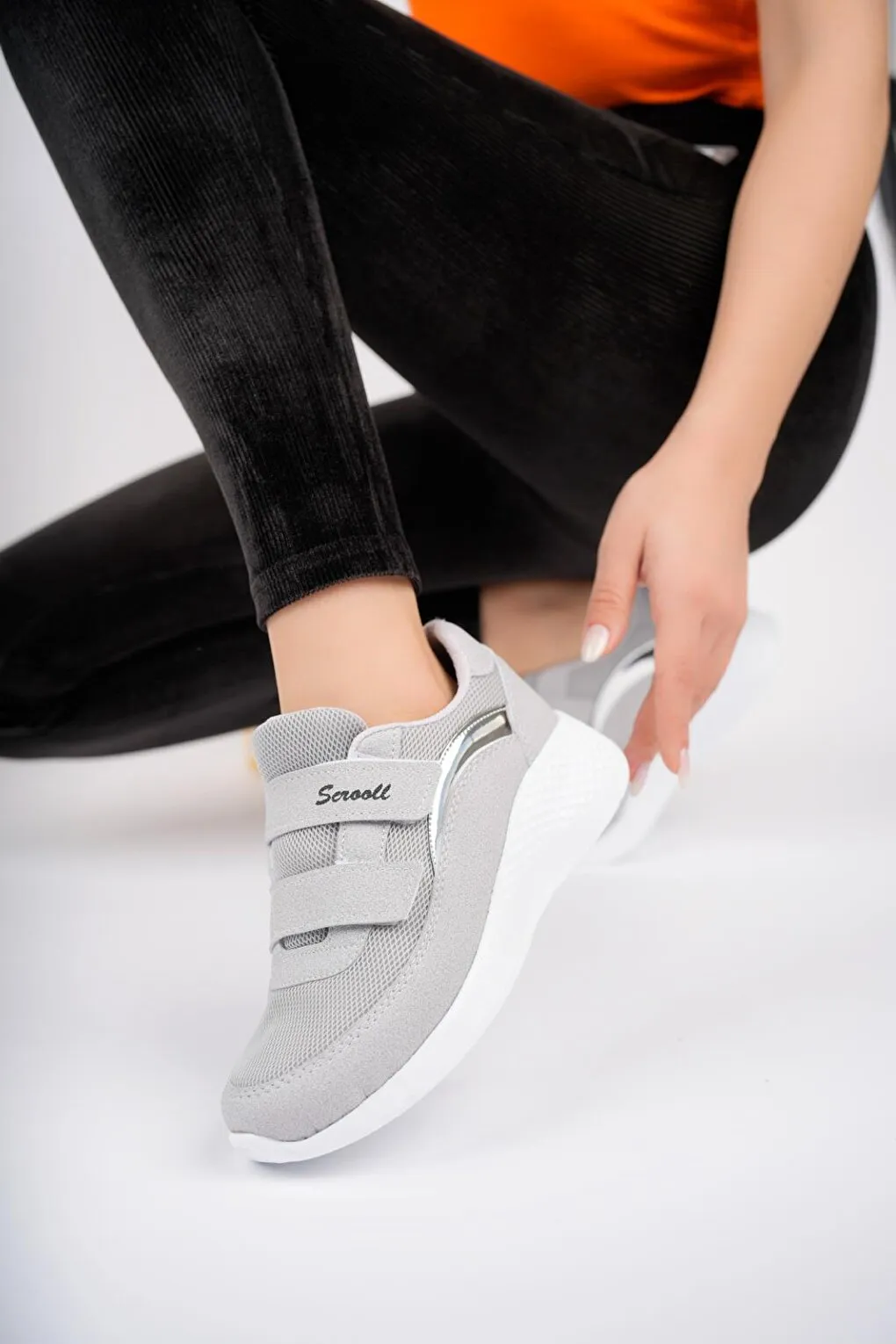 Chester Women's healthy Laceless Velcro Comfortable Sneaker Sports Shoes