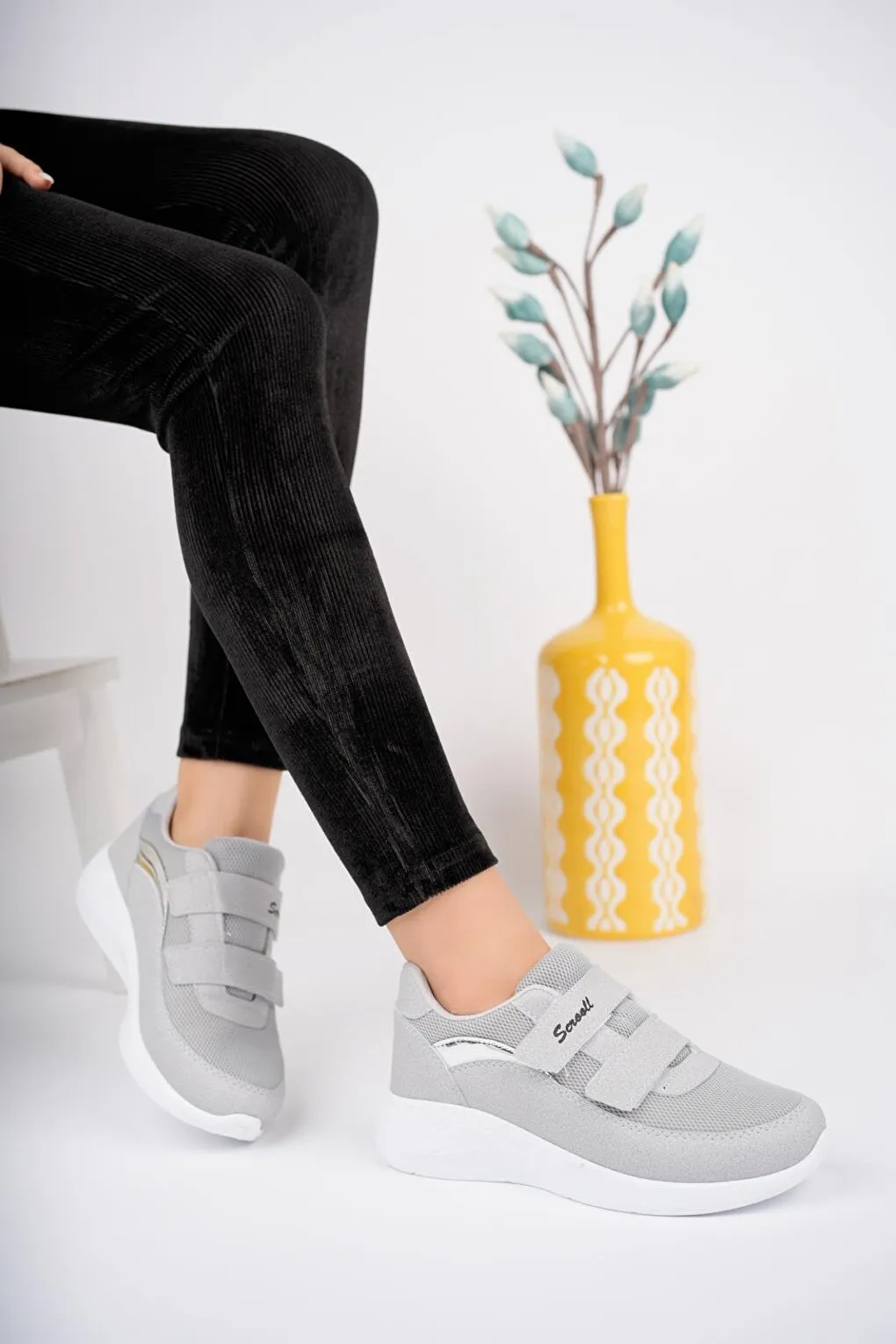 Chester Women's healthy Laceless Velcro Comfortable Sneaker Sports Shoes