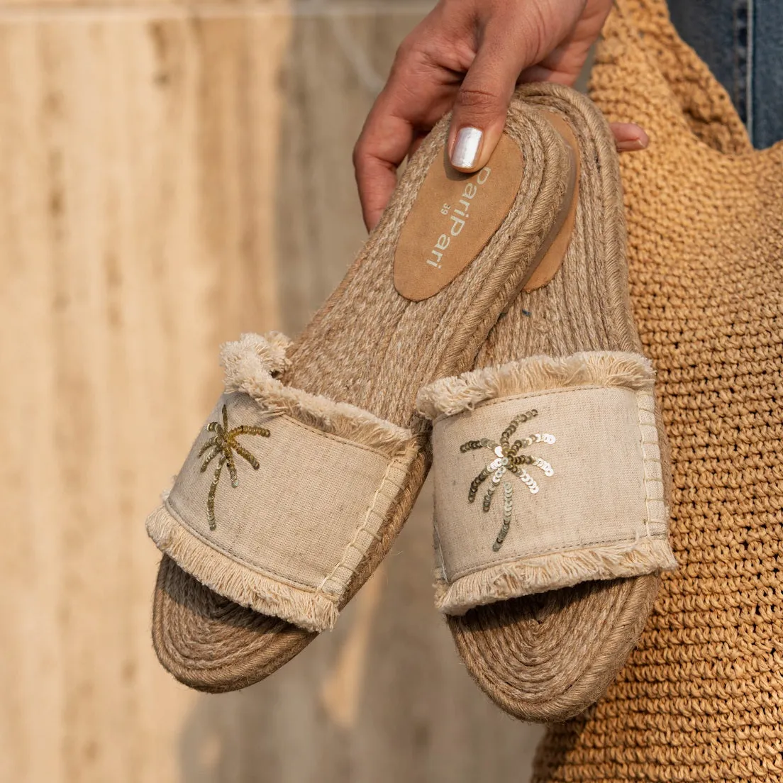 Copacabana Sandals Natural Flats