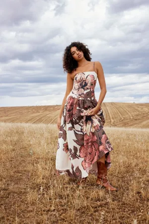 CORDELIA DRESS IN VINTAGE ROSE
