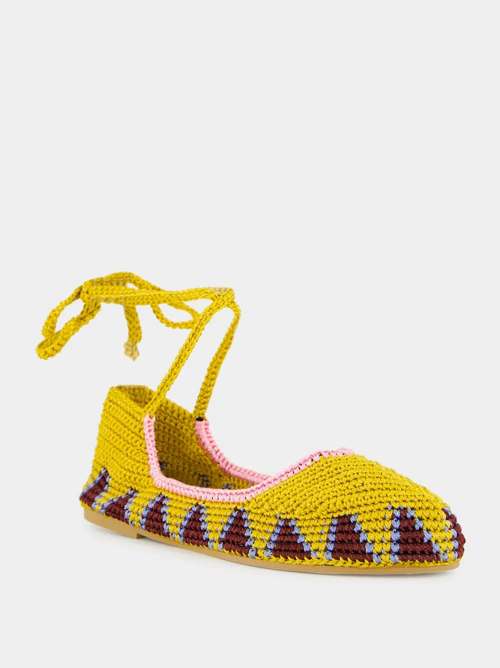 Curry Brown High Crochet Ballerina
