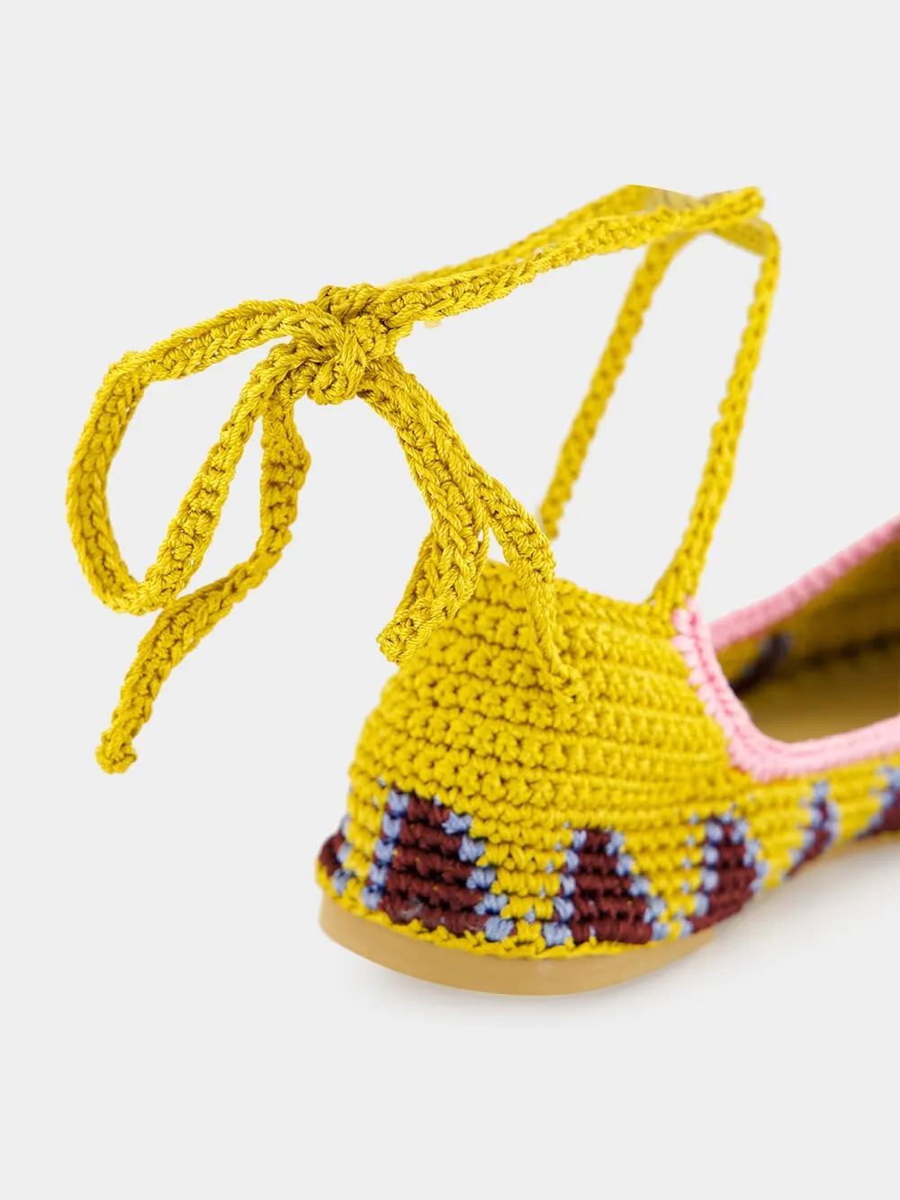 Curry Brown High Crochet Ballerina