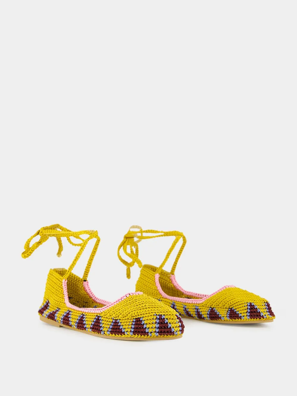 Curry Brown High Crochet Ballerina