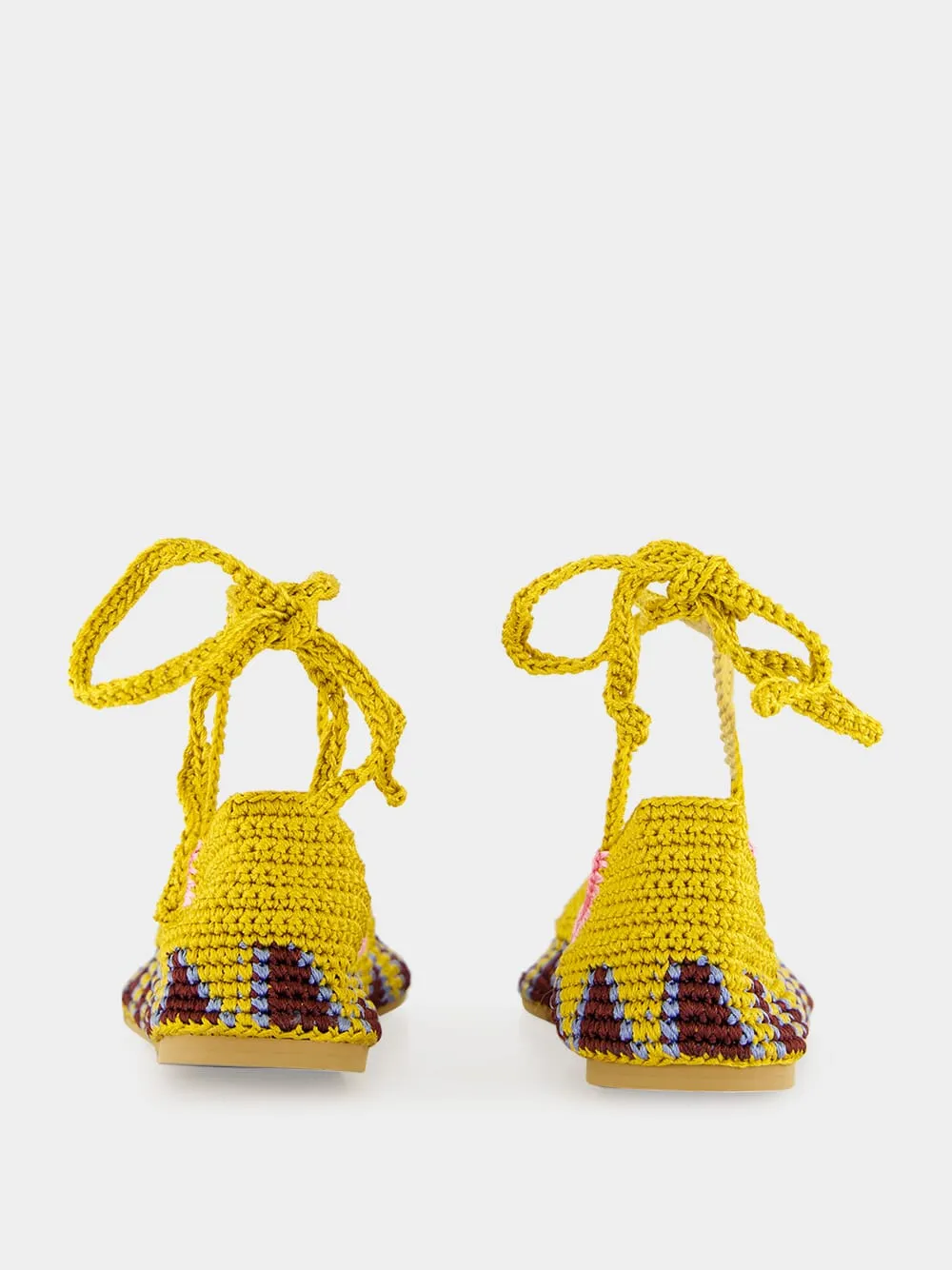 Curry Brown High Crochet Ballerina