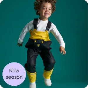 Dash The Leopard Waterproof Dungarees