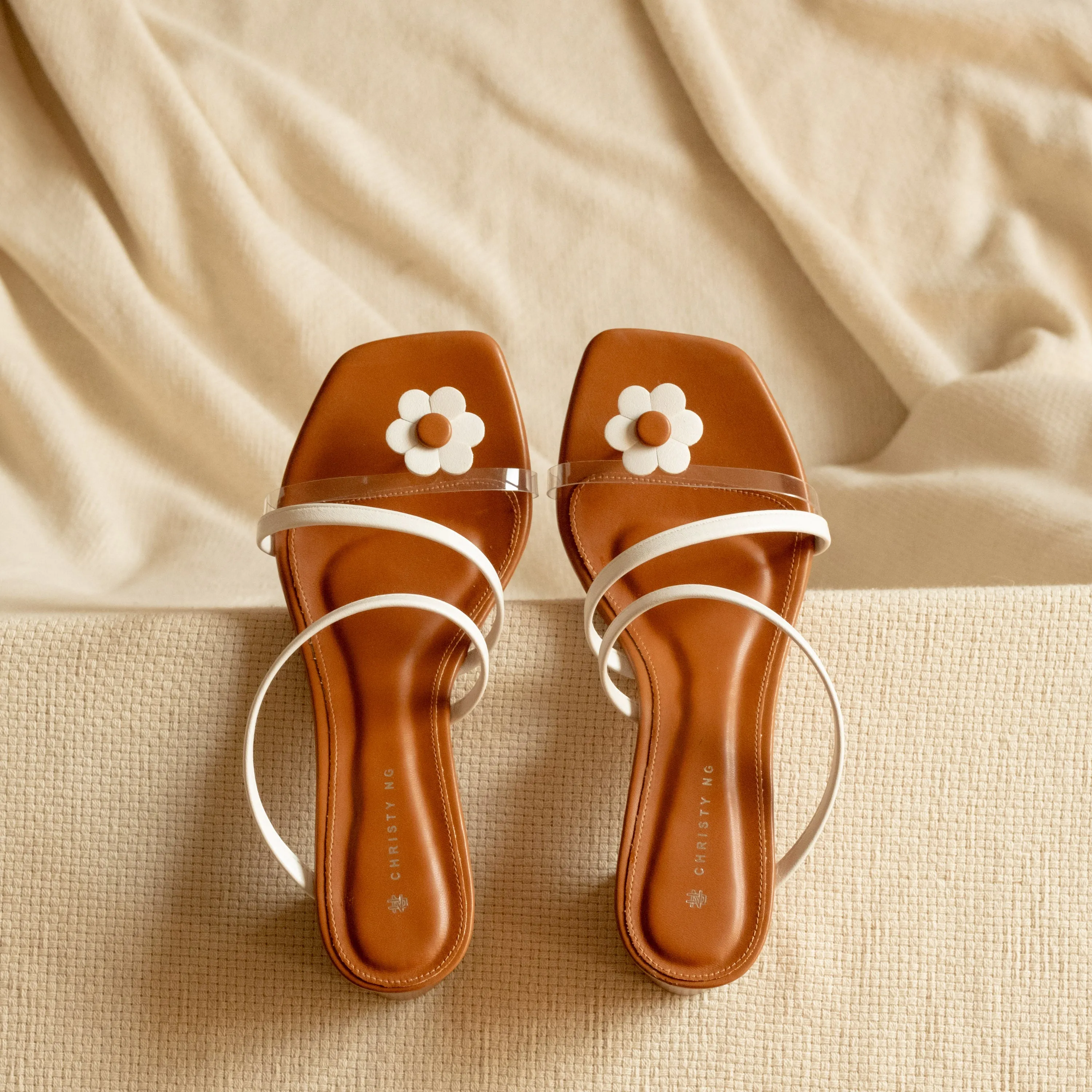 Diana Strappy Mules (Flower Edition)