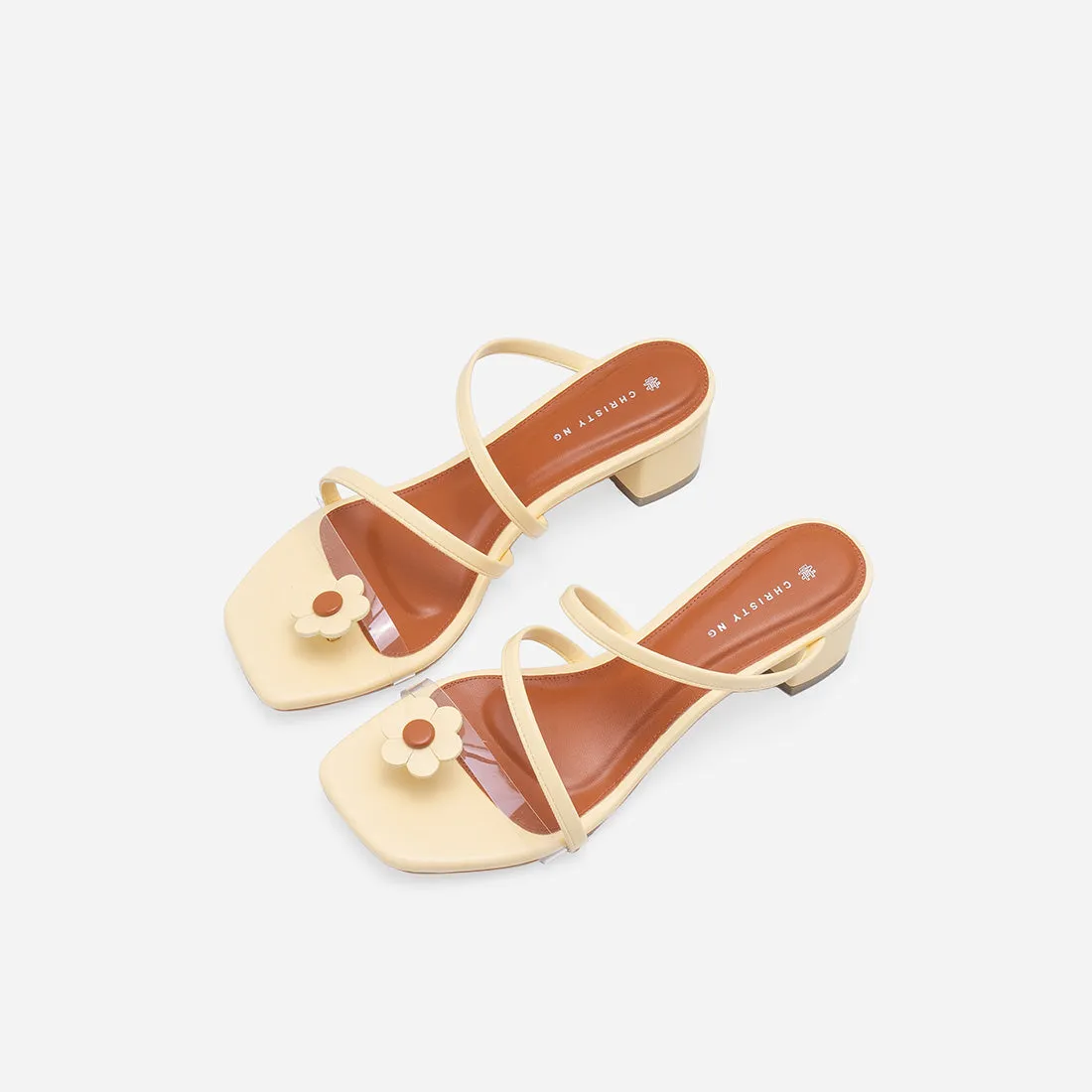 Diana Strappy Mules (Flower Edition)