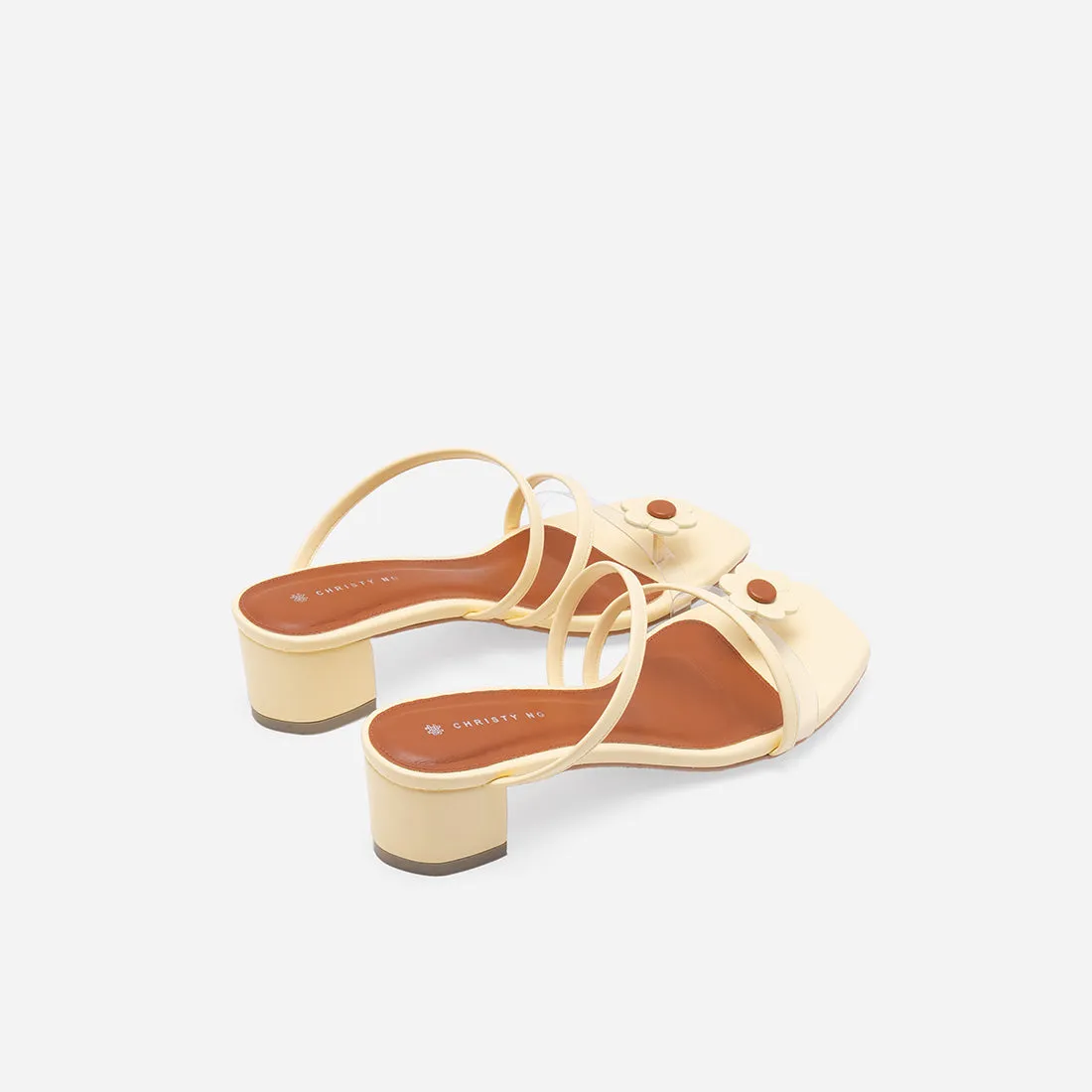 Diana Strappy Mules (Flower Edition)