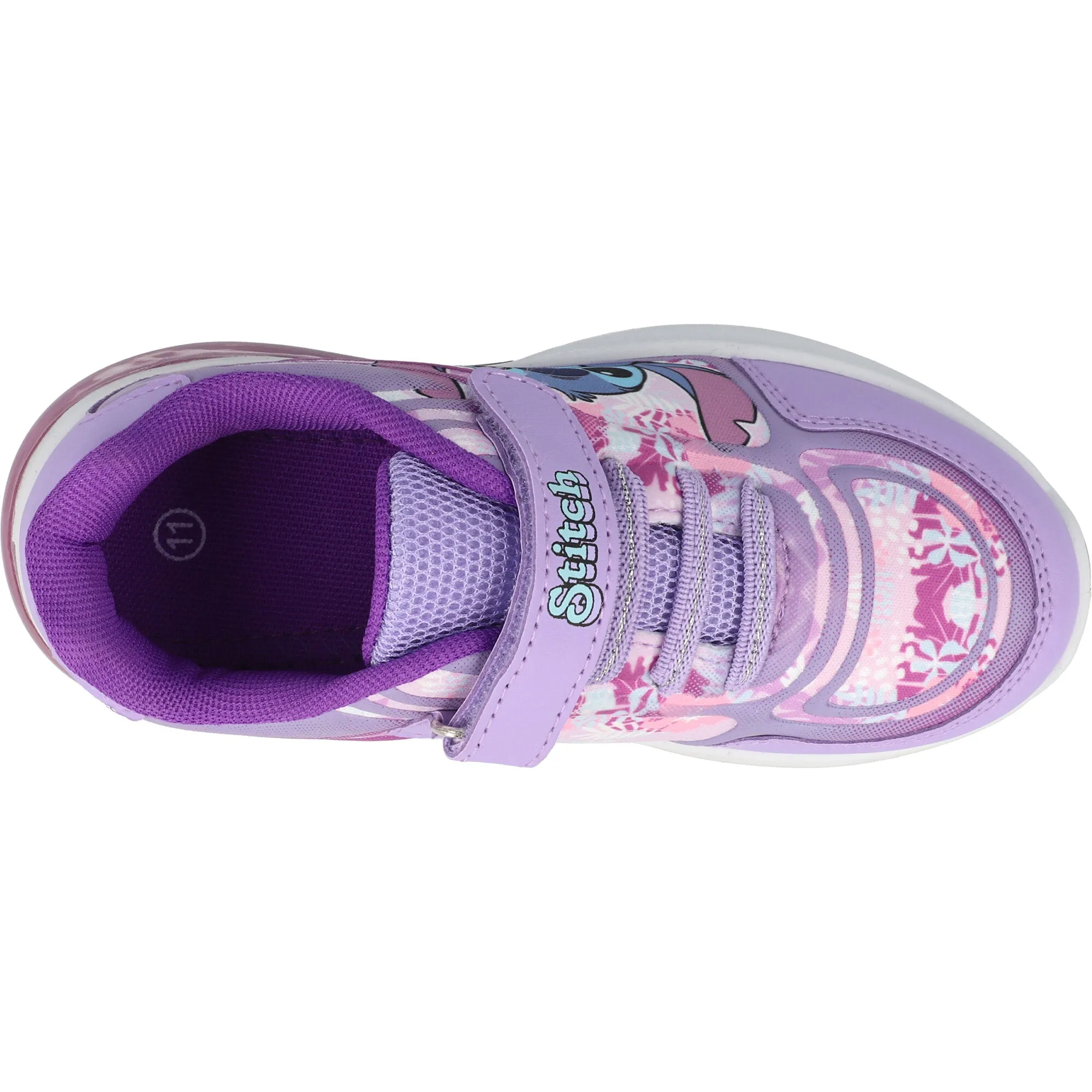 Disney Stitch Purple Kids Light-Up Trainers