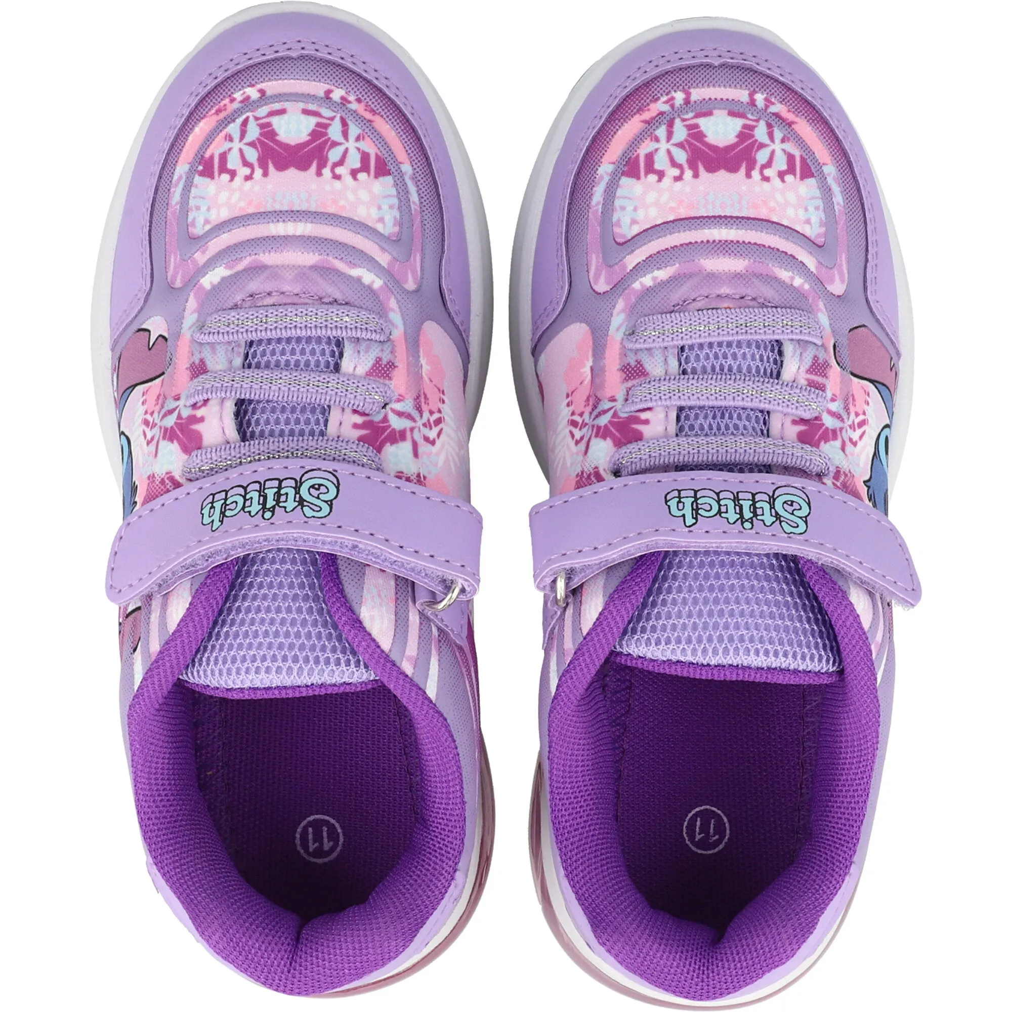 Disney Stitch Purple Kids Light-Up Trainers