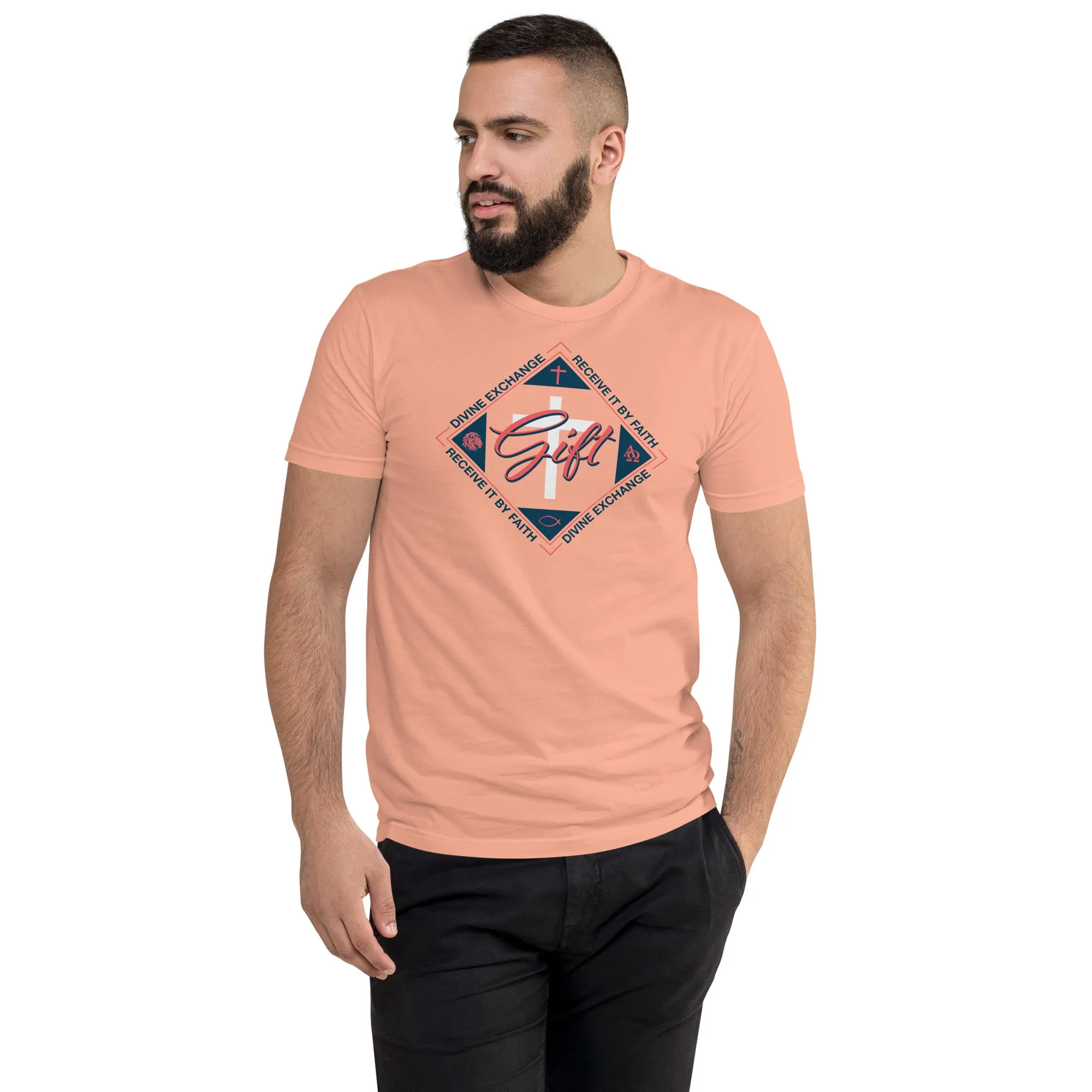 Divine Exchange - Short Sleeve Fitted T-shirt