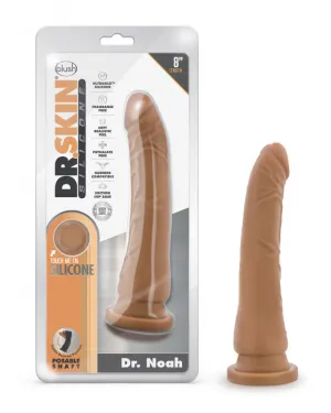 Dr. Skin Silicone - Dr. Noah - 8 Inch  With  Suction Cup - Mocha