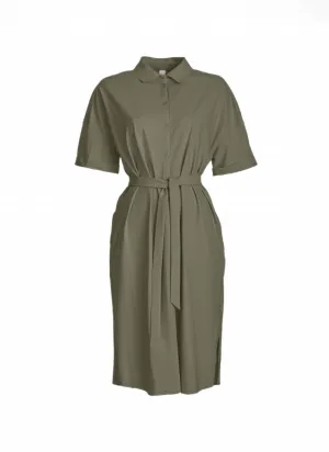 Dress | Regular Travel | Naryki | Dusky Green