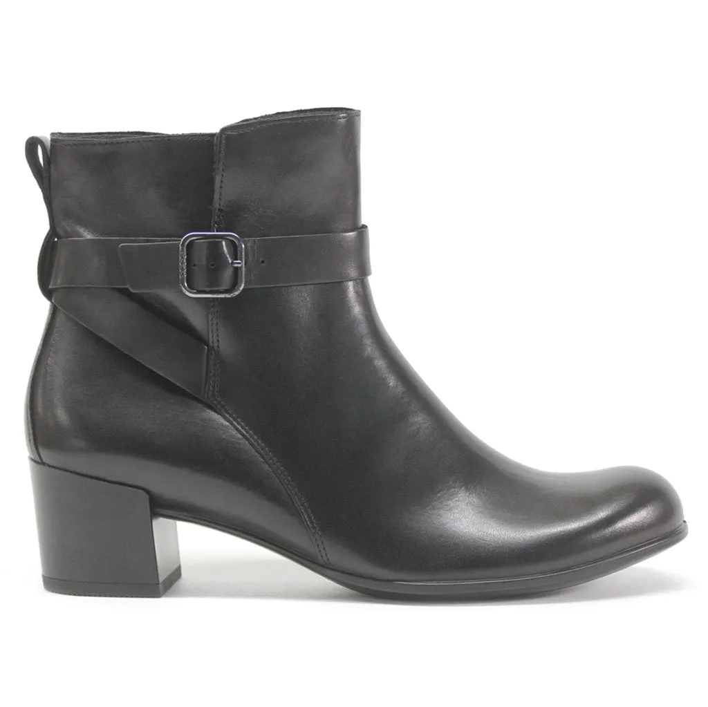 Ecco Dress Classic 35 Full Grain Leather Women's Ankle Heel Boots