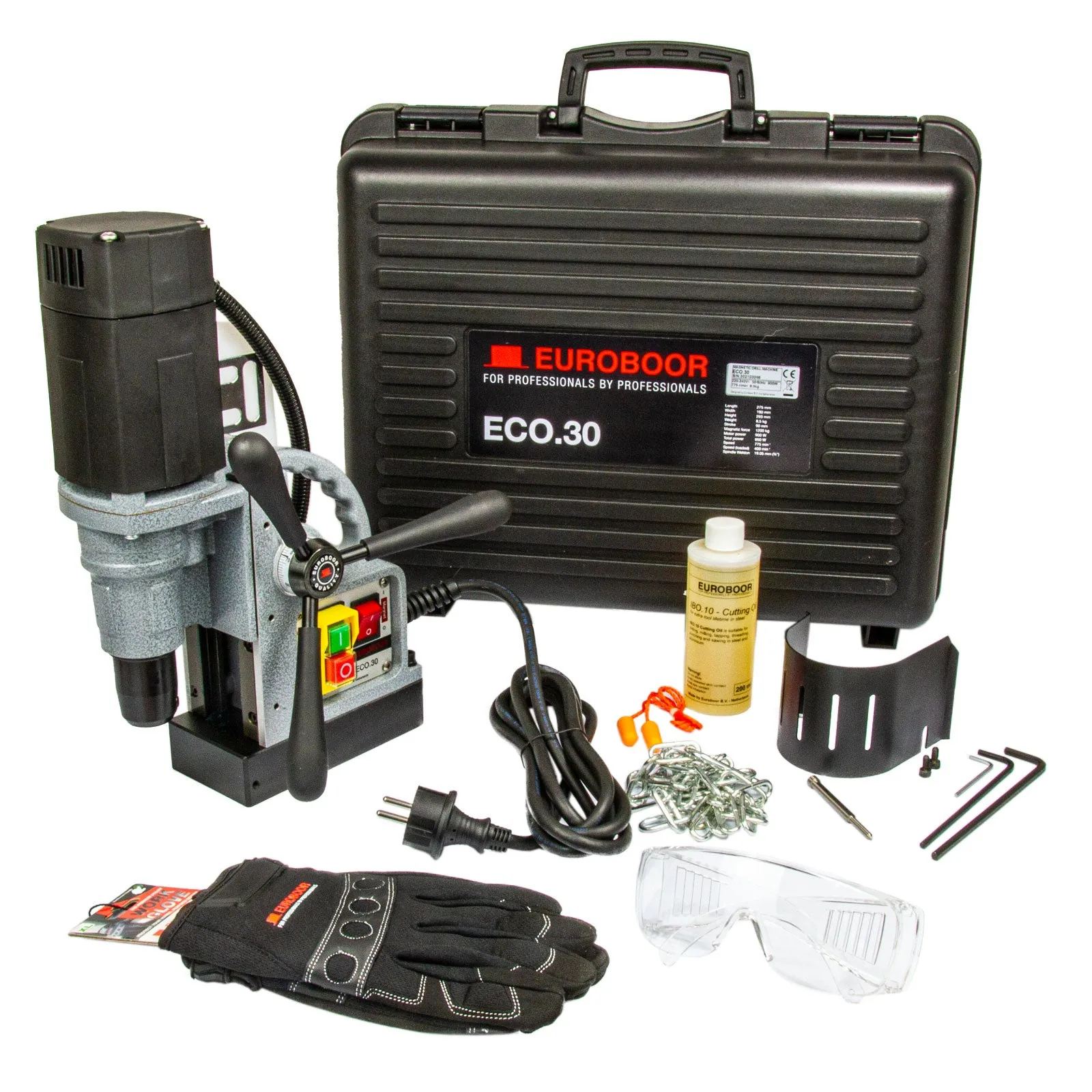 ECO.30 Magnet Kernbohrmaschine, Weldon Aufnahme, Kernbohrer Ø 12 - 30 mm, im Koffer inkl. Zubehör