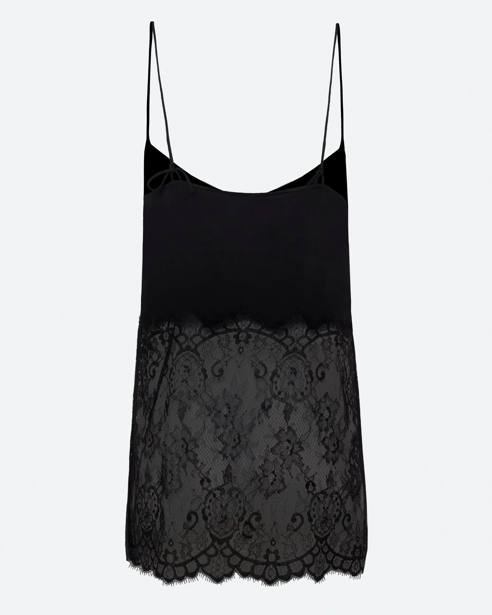Elia top with lace 4257 - Black