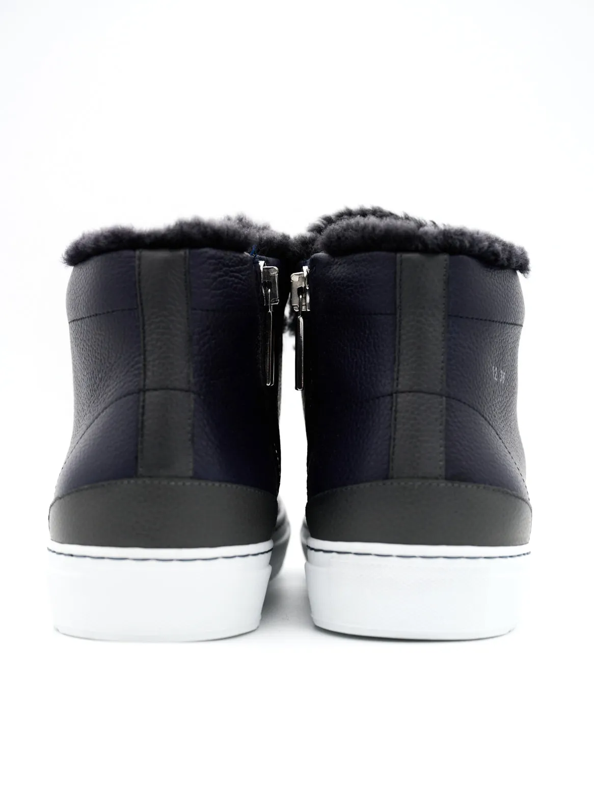 Elliot lambskin high-top dark blue