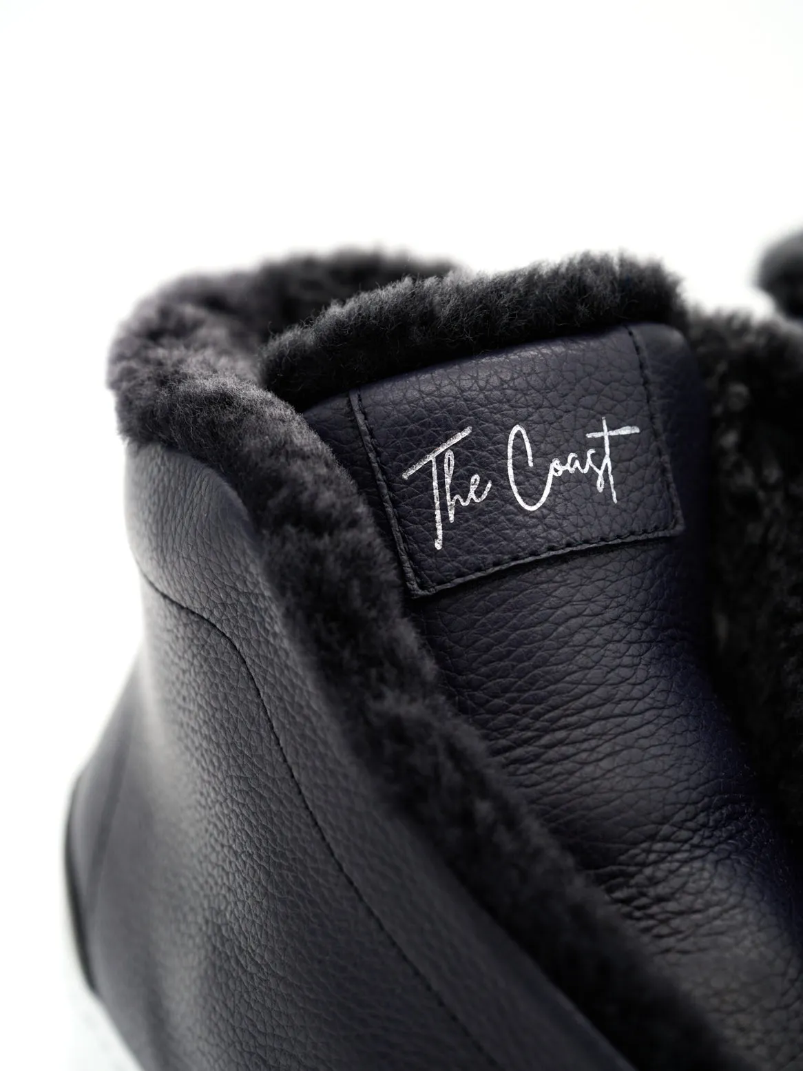Elliot lambskin high-top dark blue