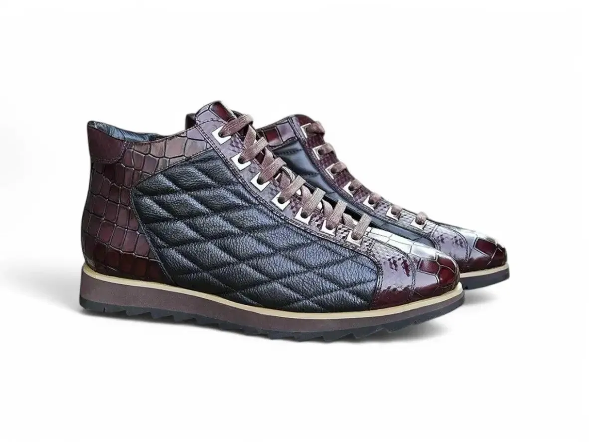 Embossed Alligator High Top
