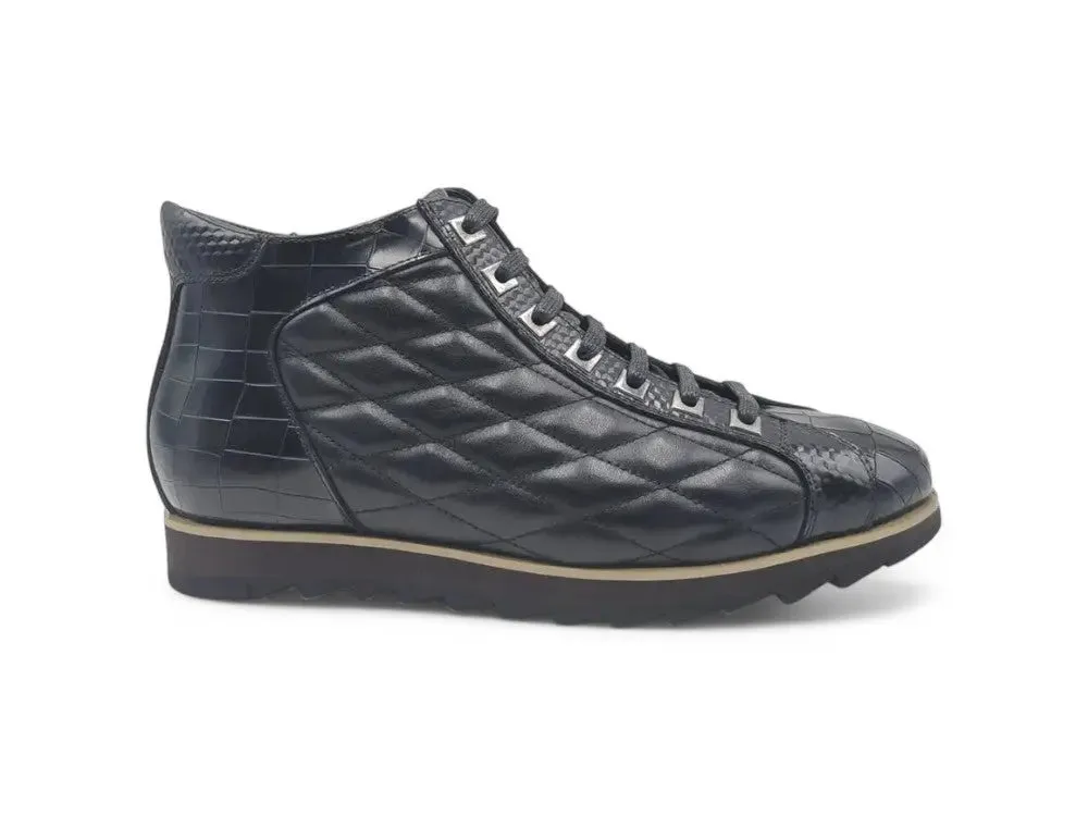 Embossed Alligator High Top
